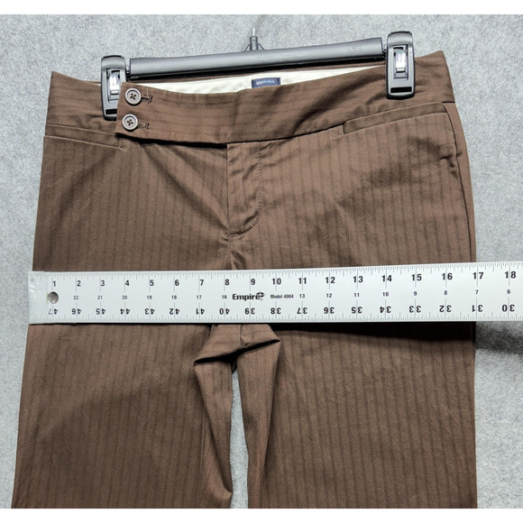 Vintage Gapstretch Pants Womens 2R Brown Modern Fit Flare Stretch Trousers Y2K - Picture 4 of 16